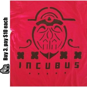 Incubus Mens T-Shirt Size S Red